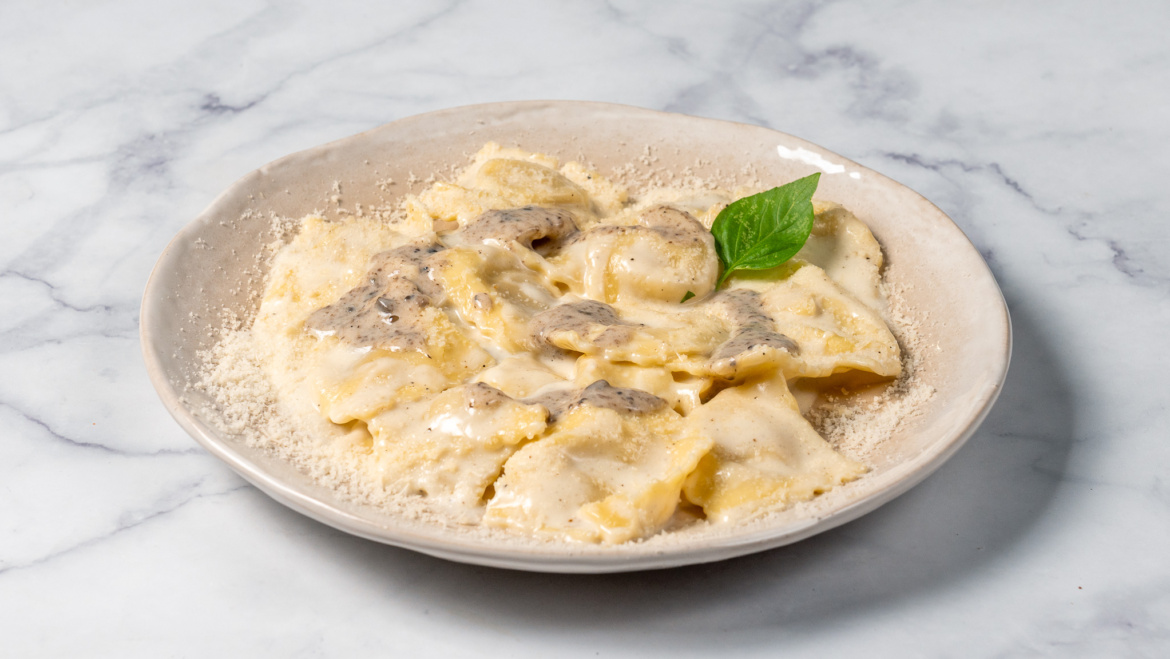 Ravioli porcini with truffle