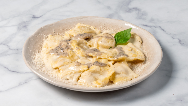 Ravioli porcini with truffle